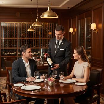 Vinval för restauranger med olika menyer